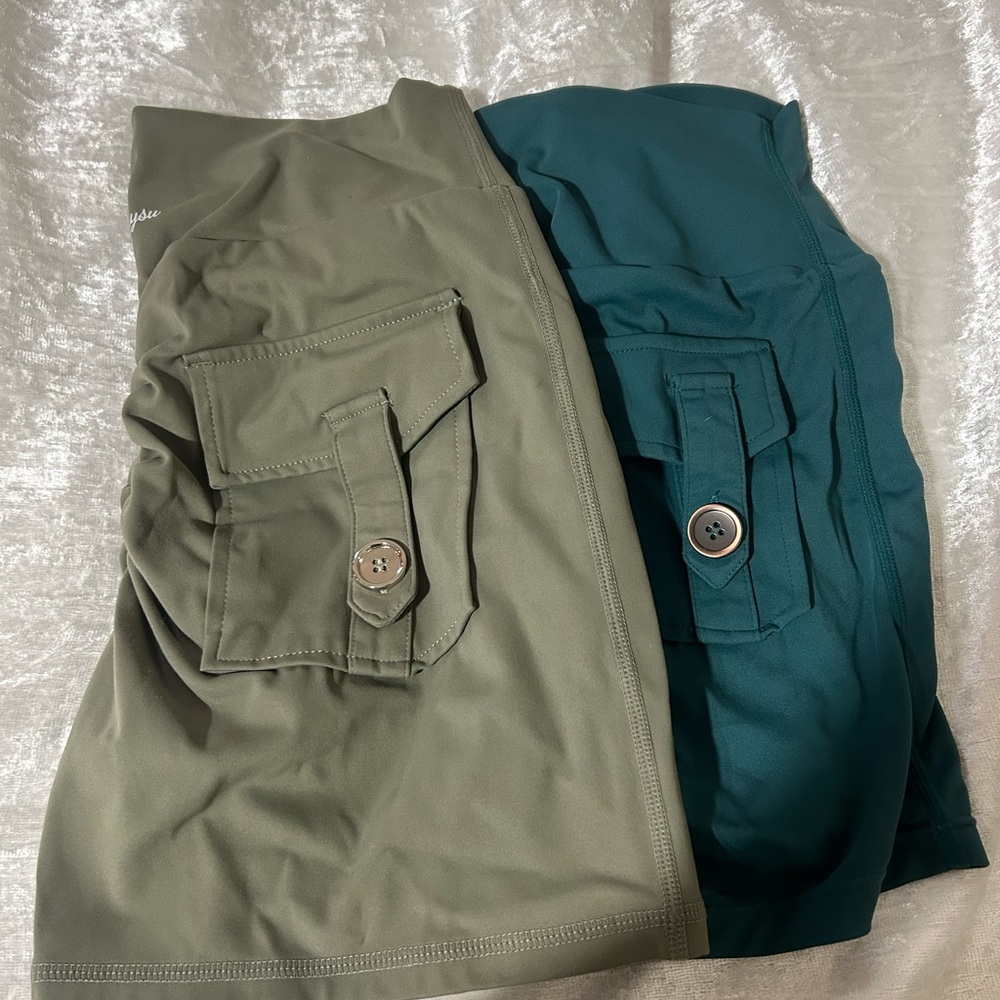 Green and Teal Gym shorts
